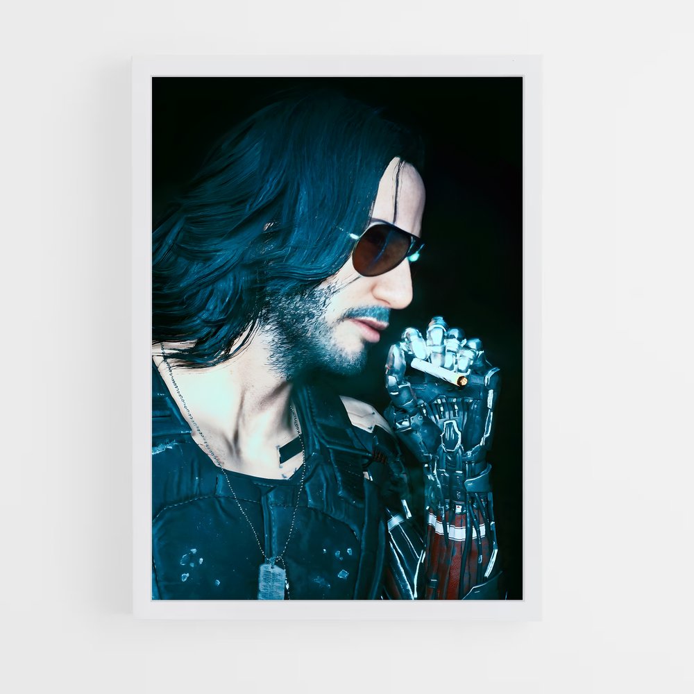 Poster Cyberstar – affiche Cyberpunk (vue 3)